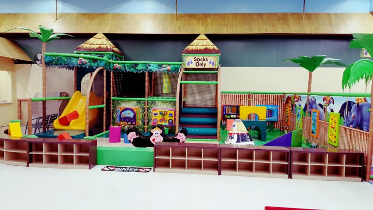 Safari Nation Is a large indoor playground with inflatables, jungle gyms, a  zip line, …